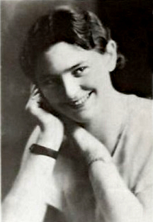 Black-and-white portrait of Belgian teacher and resistance member Marguerite Bervoets.